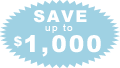 Save Up To $1,000