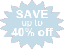 Save Up To 40% Off!