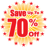 Save Up To 70%