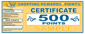 500 Shopping Rewards Points