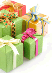 wrapped gifts